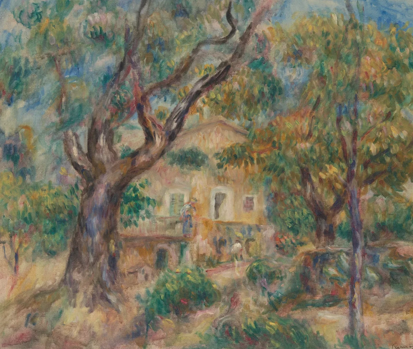 The Farm at Les Collettes, Cagnes, Pierre-Auguste Renoir