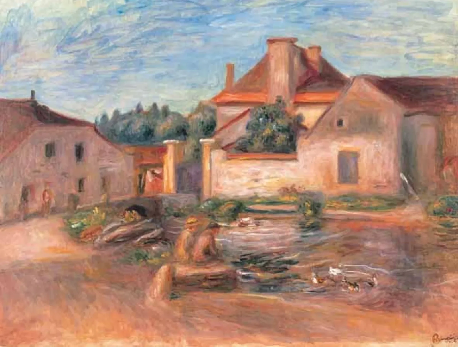 The Farm in Essoyes, Pierre-Auguste Renoir