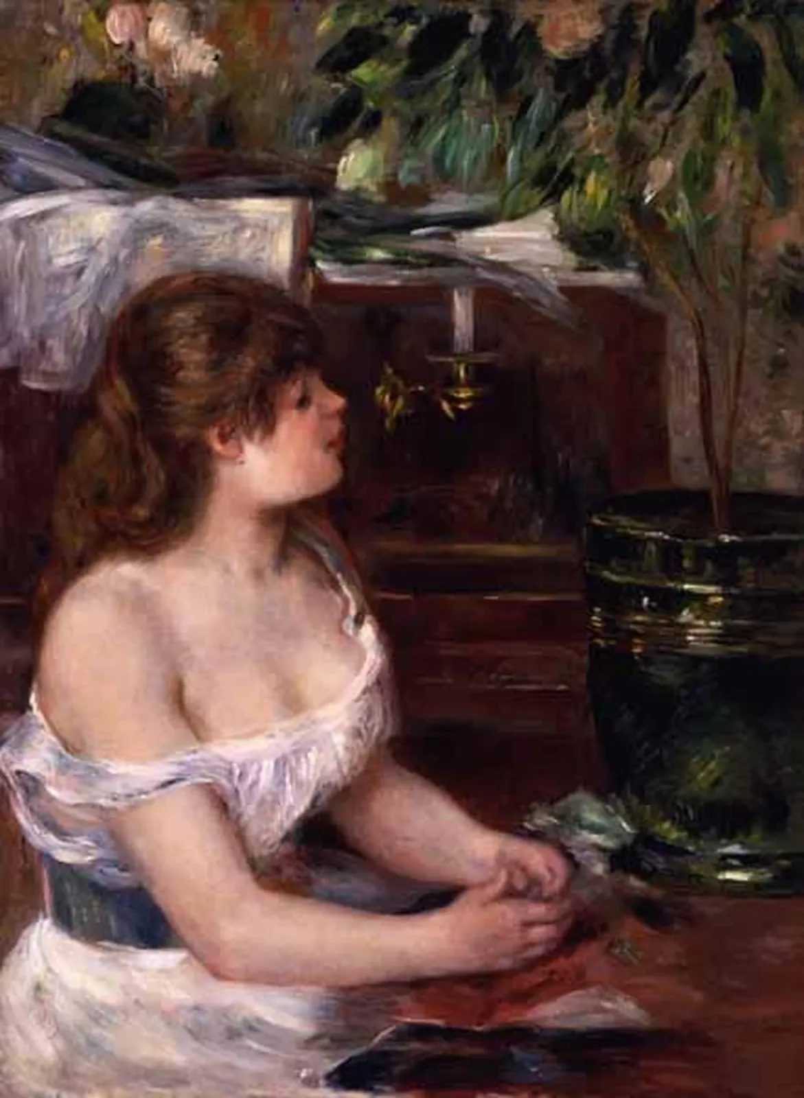 The Green Jardinière, Pierre-Auguste Renoir