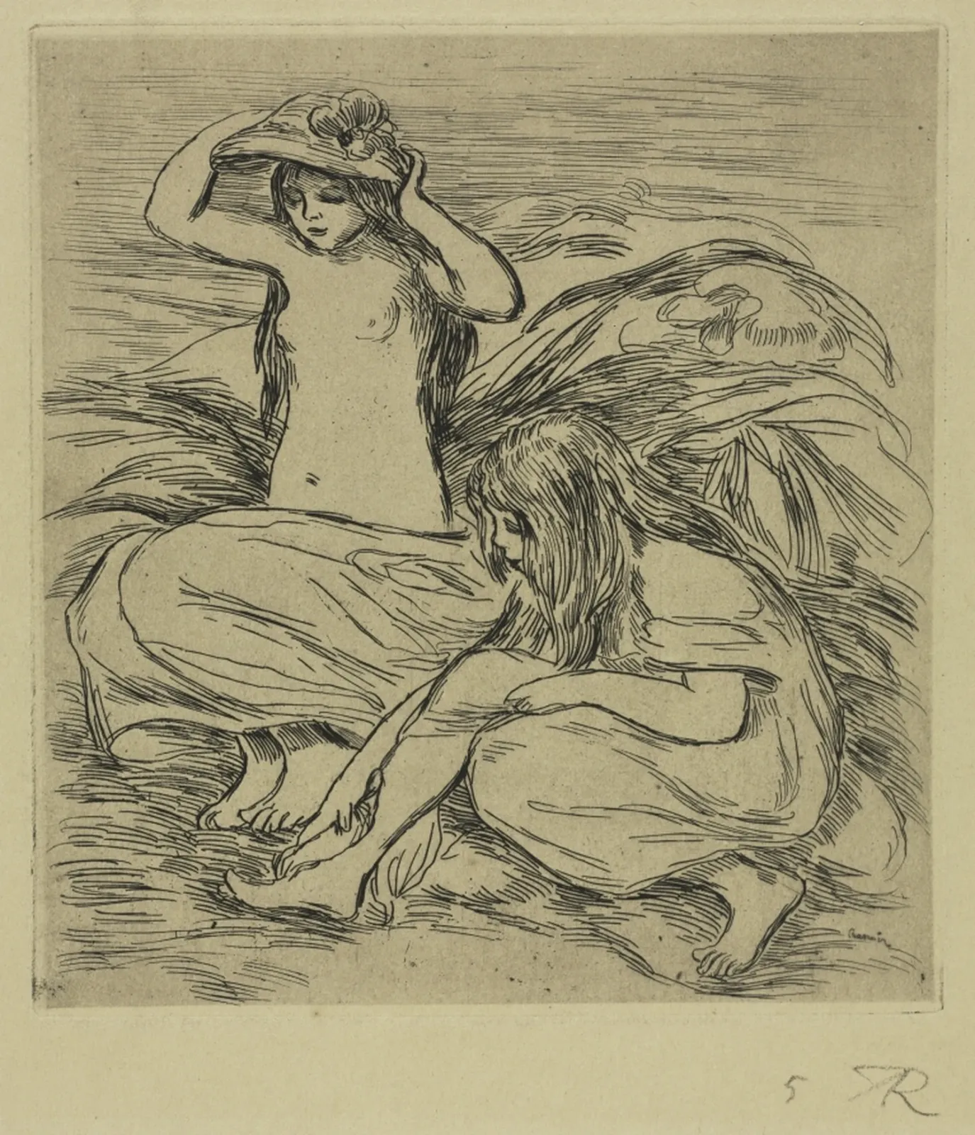 The Two Bathers, Pierre-Auguste Renoir