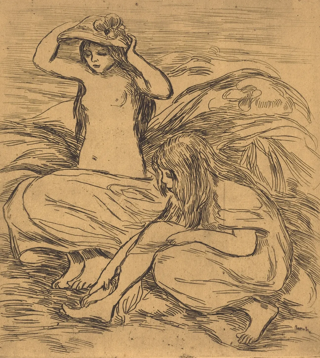The Two Bathers (Les deux baigneuses), Pierre-Auguste Renoir