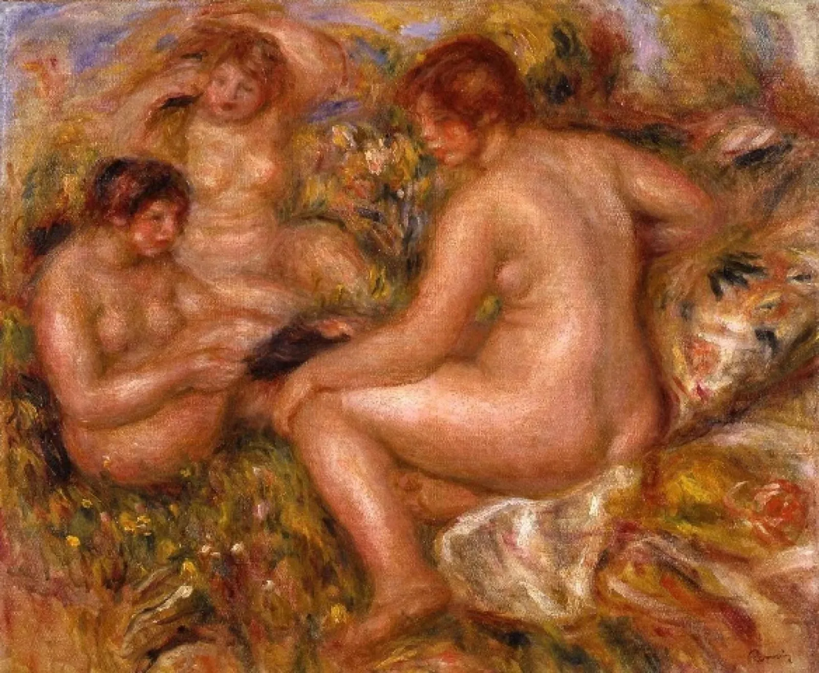 Three Bathers, Pierre-Auguste Renoir