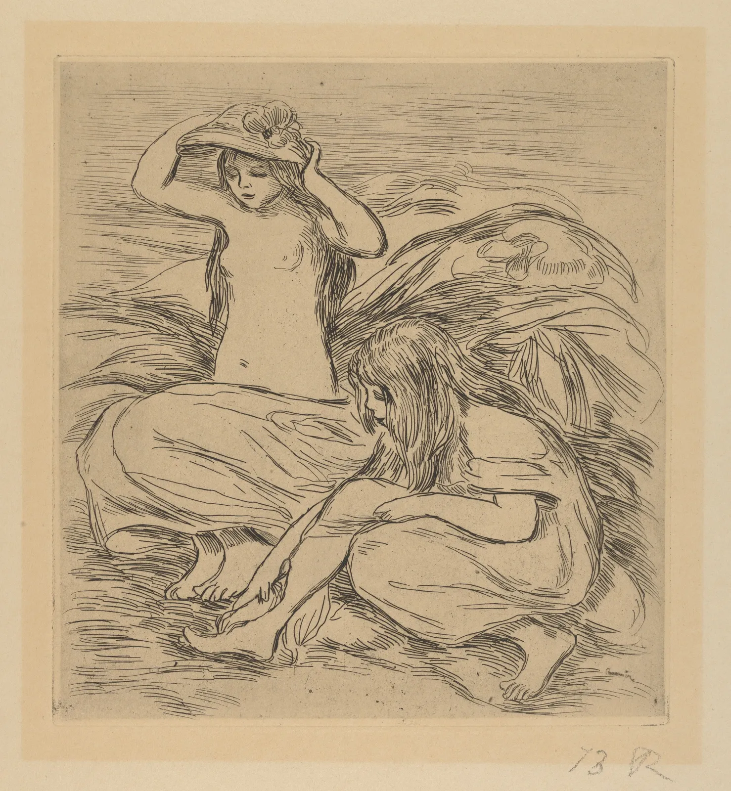 Two Bathers (Les Deux Baigneuses), from "L'Estampe Originale", Pierre-Auguste Renoir