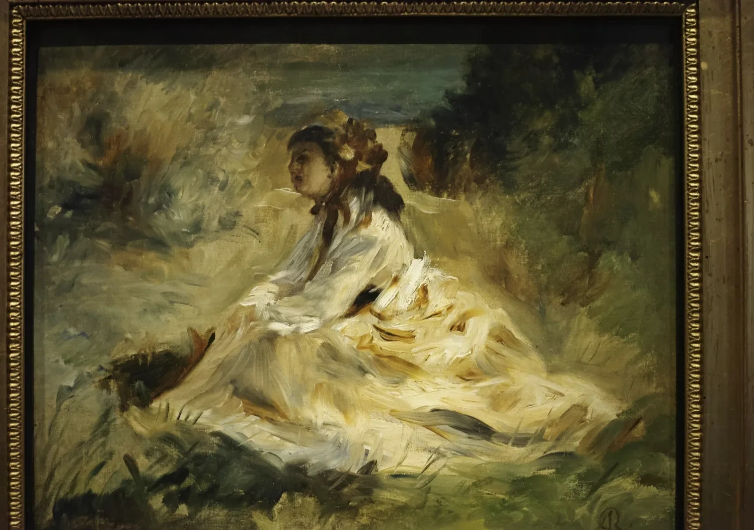 Une femme sur l'herbe (Lise Tréhot), Pierre-Auguste Renoir