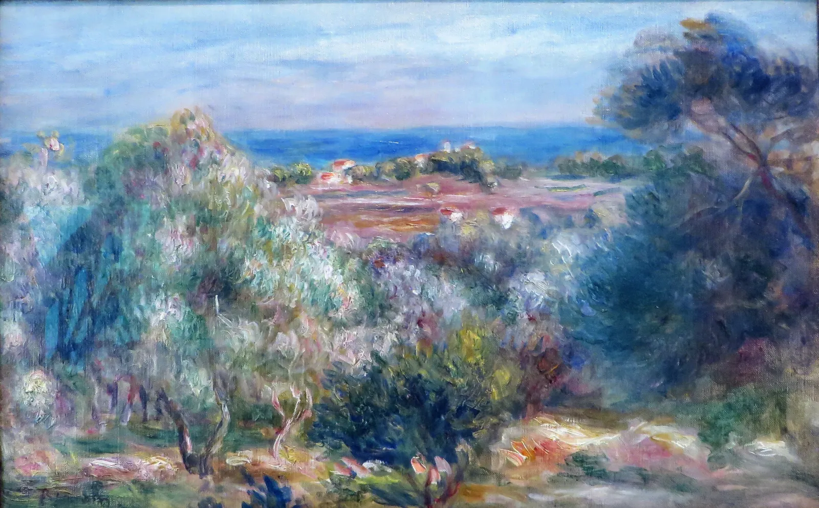 View of the Sea from Haut Cagnes, Pierre-Auguste Renoir