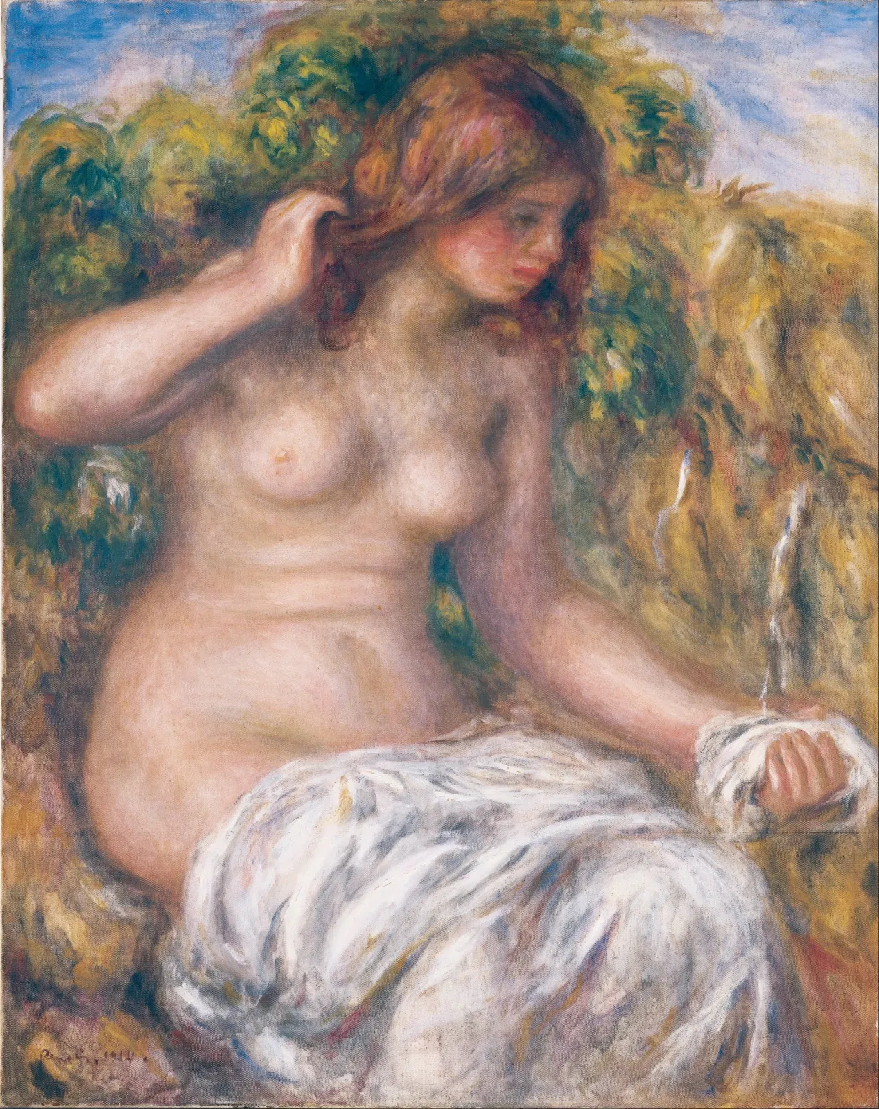 Woman by Spring, Pierre-Auguste Renoir