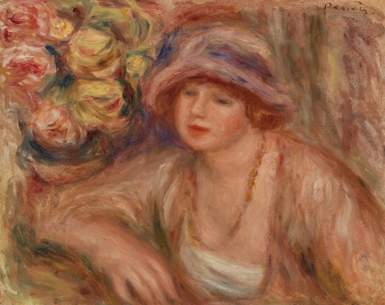 Woman Leaning (Femme accoudée), Pierre-Auguste Renoir