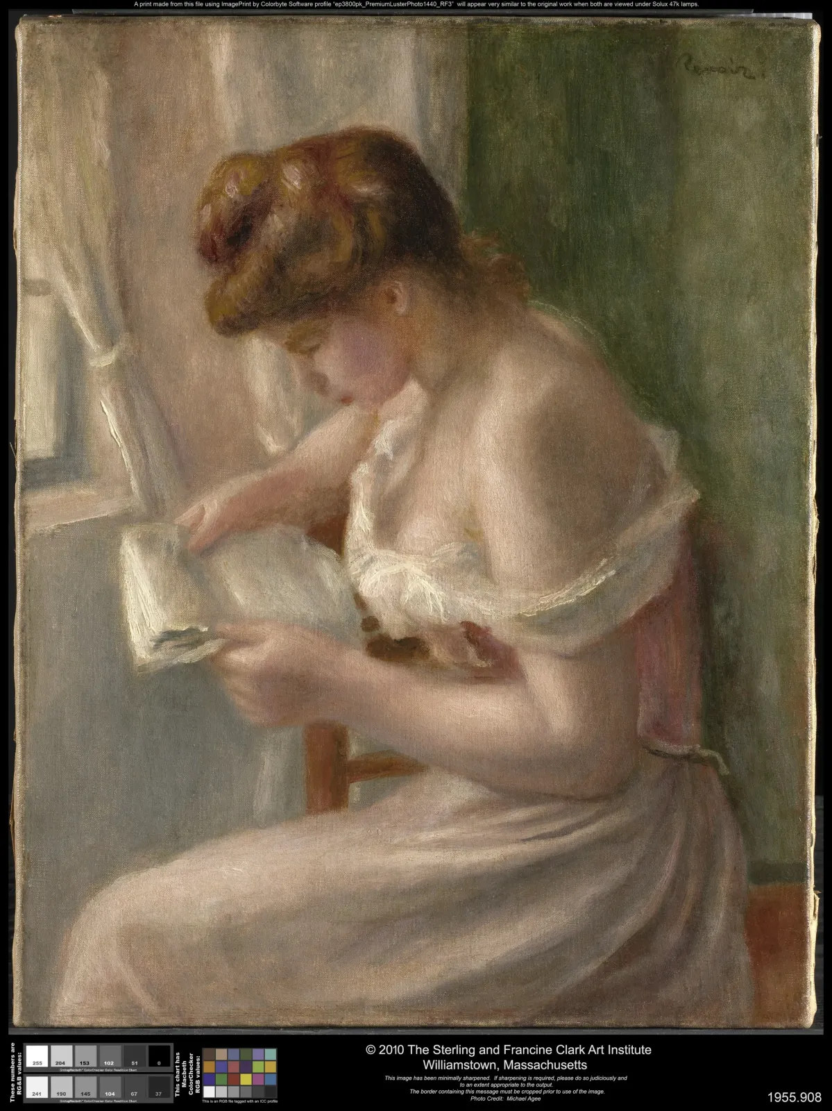 Woman Reading, Pierre-Auguste Renoir