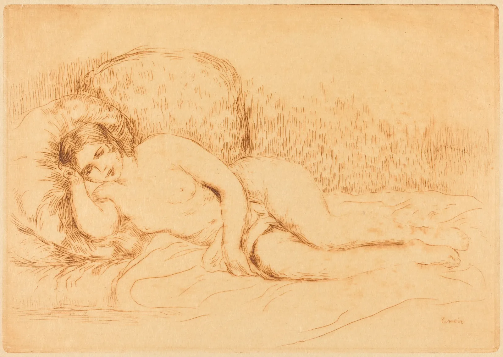 Woman Reclining (Femme couchee), Pierre-Auguste Renoir