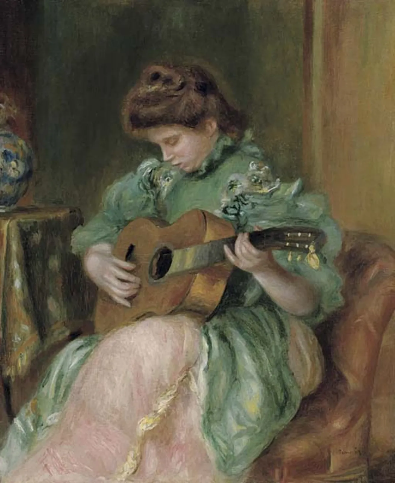 Femme à la guitare, Pierre-Auguste Renoir