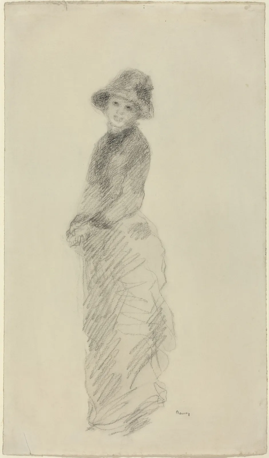 Young Woman Standing, Pierre-Auguste Renoir