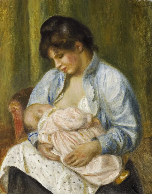 Une femme allaitant un enfant, Pierre-Auguste Renoir
