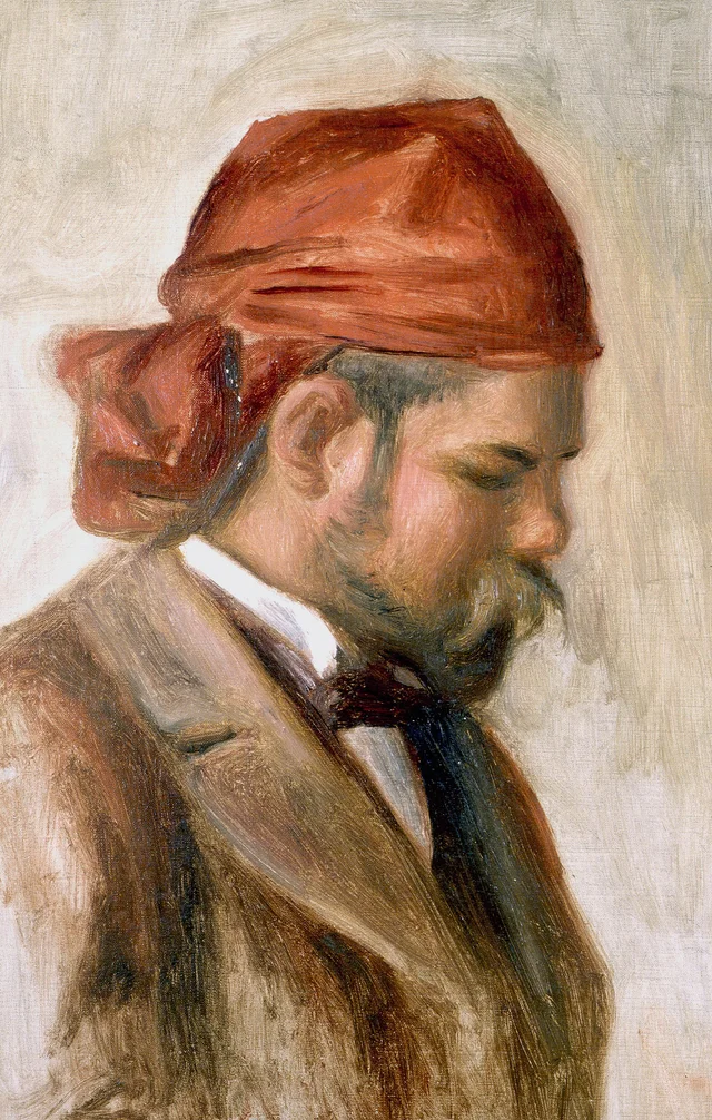 Ambroise Vollard con pañuelo rojo