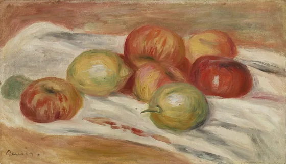 Apples and Lemons on a Cloth (Pommes et citrons sur une nappe)