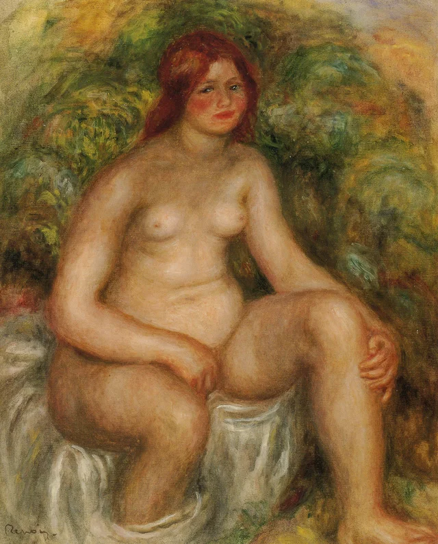 Baigneuse assise, Pierre-Auguste Renoir