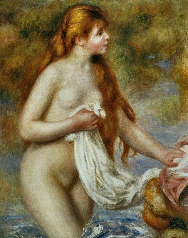 Baigneuse aux cheveux longs, Pierre-Auguste Renoir