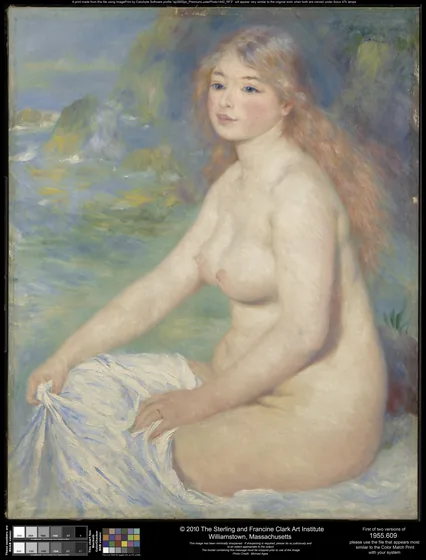 Baigneuse blonde
