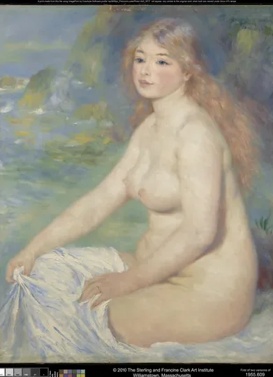 Baigneuse blonde
