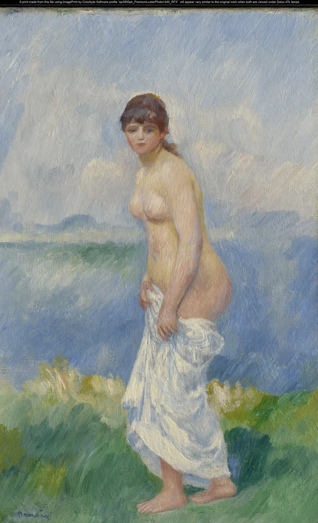 立つ水浴の女