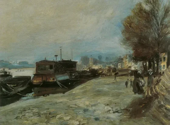 Bateau-lavoir sur la Seine