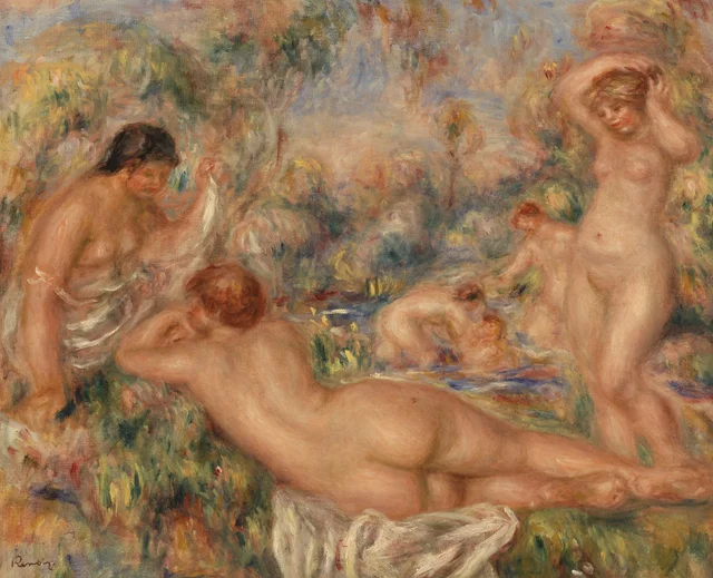 Bathers (Baigneuses), Pierre-Auguste Renoir