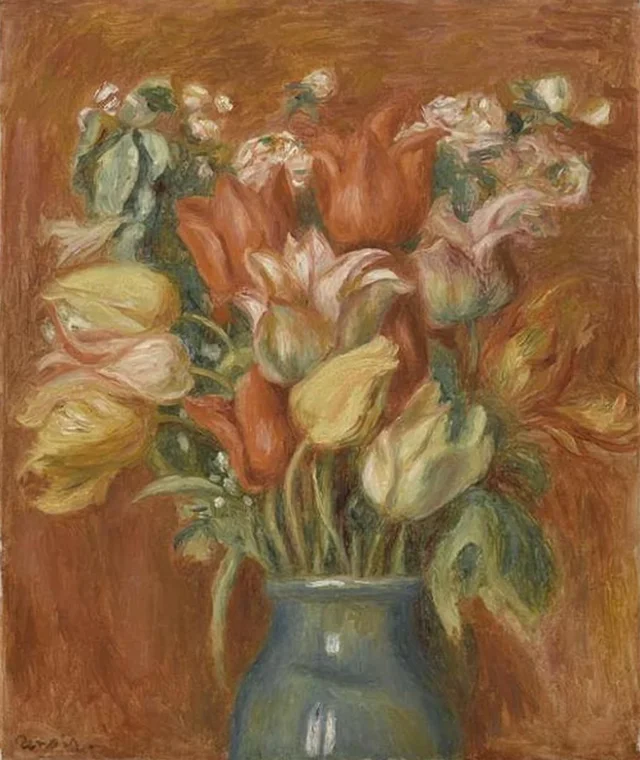 Ramo de tulipanes, Pierre-Auguste Renoir