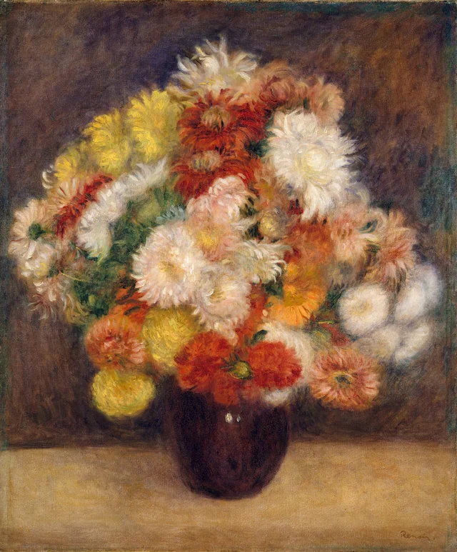 Bouquet of Chrysanthemums, Pierre-Auguste Renoir