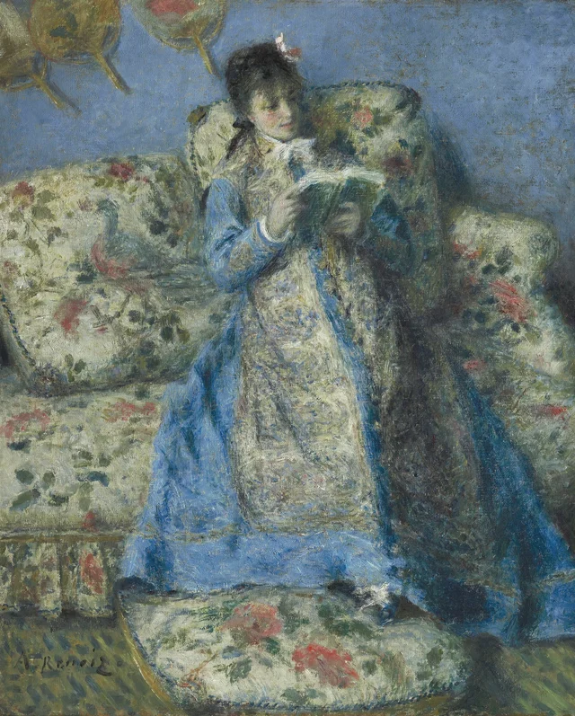 Camille Monet leyendo