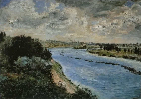 Chalands sur la Seine