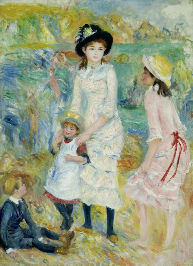 Niños a la orilla del mar, Guernesey