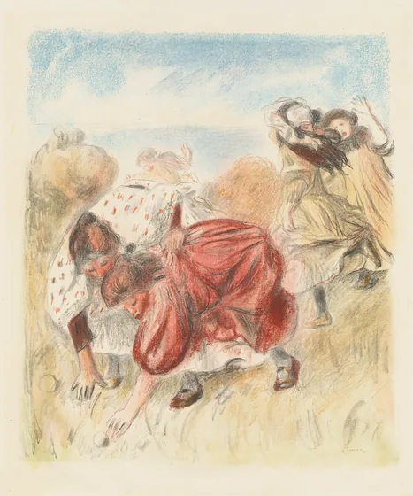 Children Playing Ball (Enfants jouant a la balle)