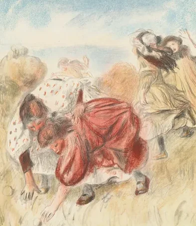 Children Playing Ball (Enfants jouant a la balle)