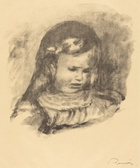 Claude Renoir, head lowered (Claude Renoir, la tete baissee)