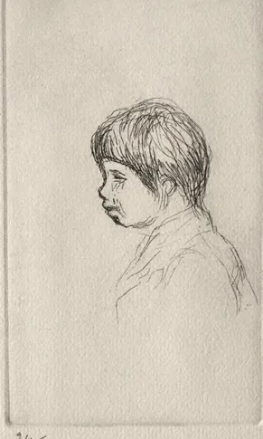 Claude Renoir, the Artist's Son, in Profile