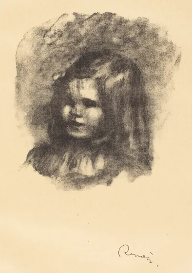 Claude Renoir, turned left (Claude Renoir, tourne a gauche)