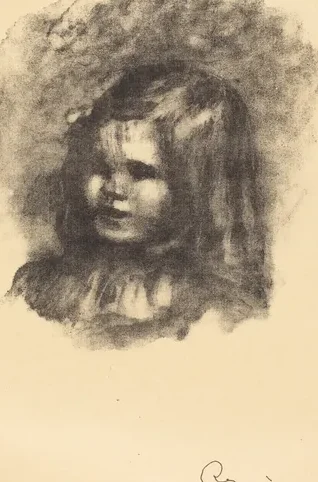 Claude Renoir, turned left (Claude Renoir, tourne a gauche)