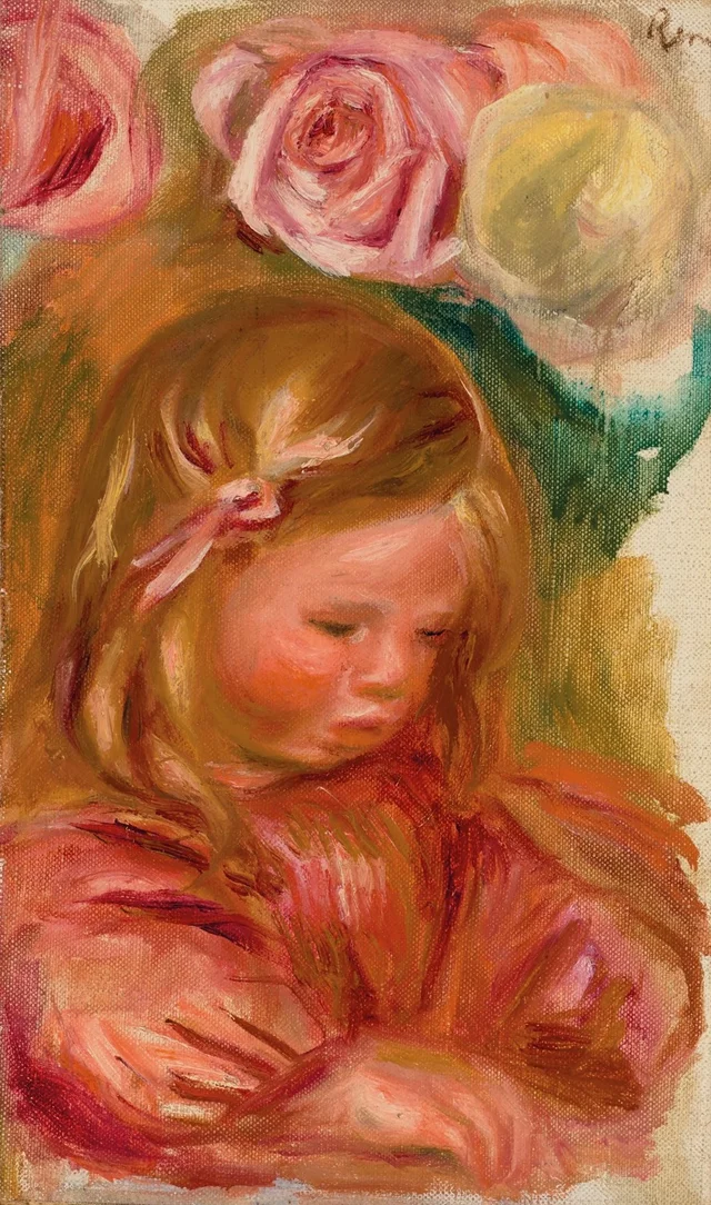 Coco entre las rosas, Pierre-Auguste Renoir