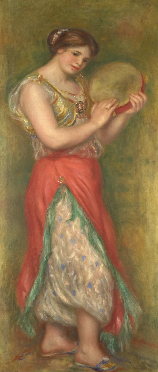 Bailarina con pandereta, Pierre-Auguste Renoir