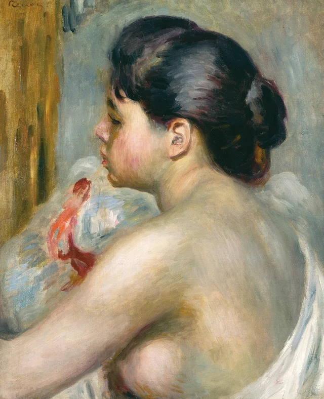 Mulher de cabelos castanhos, Pierre-Auguste Renoir