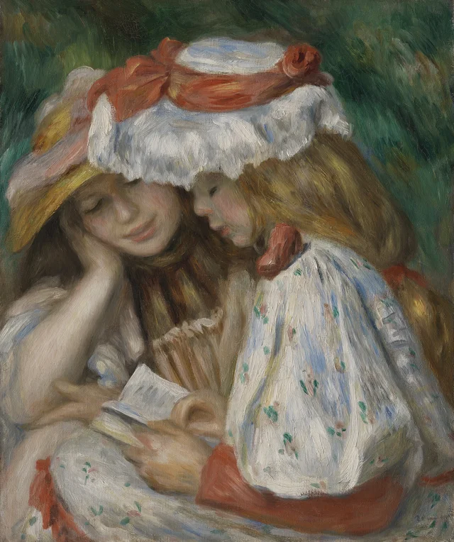 Dos jóvenes leyendo