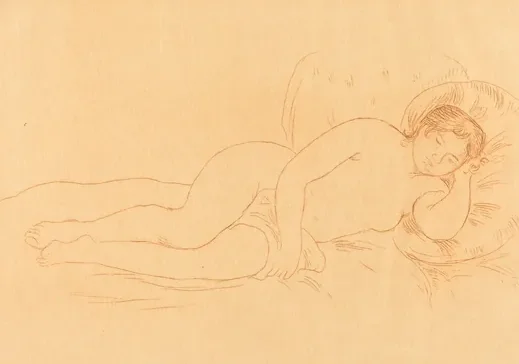 Female Nude Reclining (Femme nue couchee)