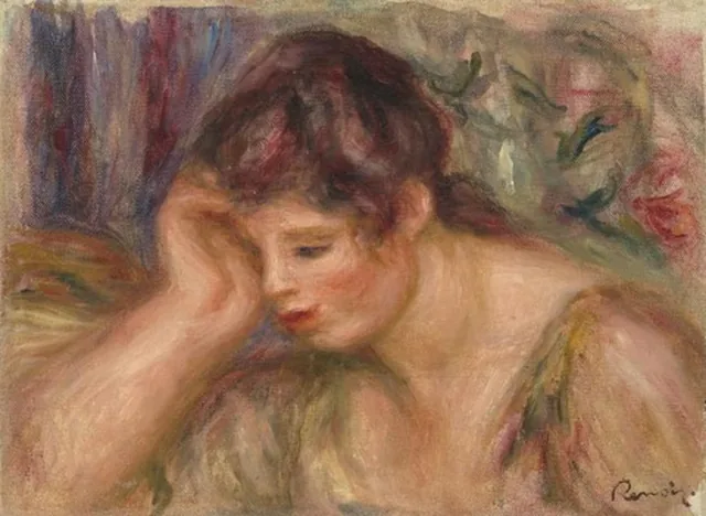Femme accoudée