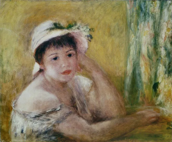 Femme au chapeau de paille (Alphonsine Fournaise)