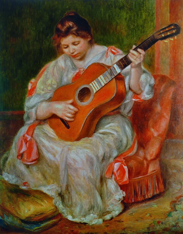 Femme jouant de la guitare, Pierre-Auguste Renoir