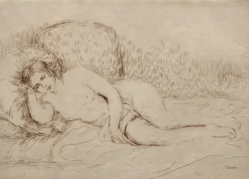Femme nue couchée
