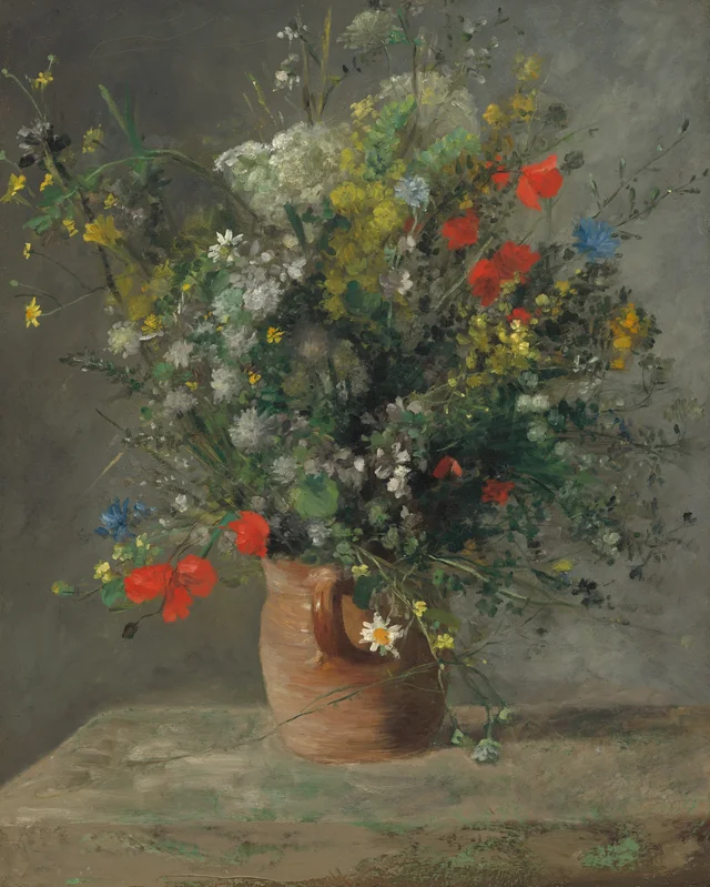 Flores en un jarrón
