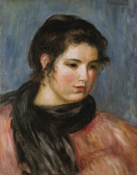 Gabrielle à l'écharpe noire