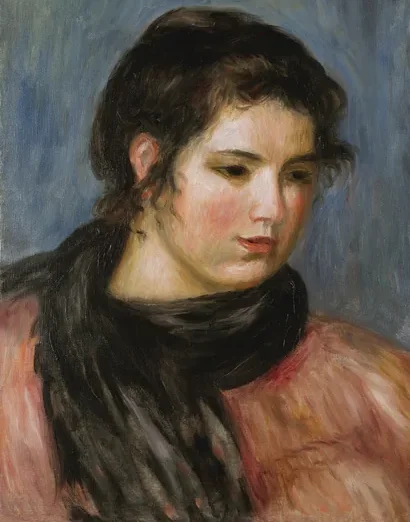 Gabrielle à l'écharpe noire