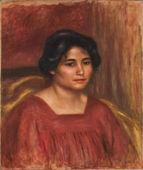 Gabrielle in a Red Dress