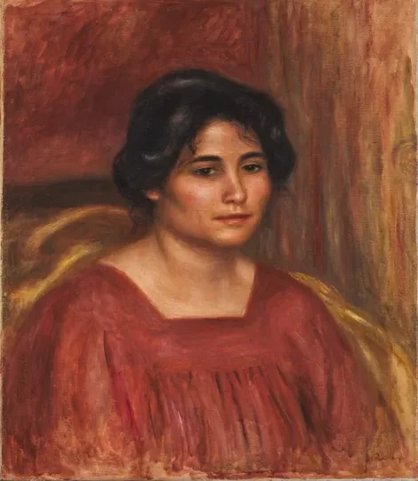 Gabrielle in a Red Dress